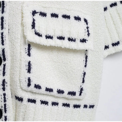 Elegant Unique Button Women's Cardigan Casual O-neck Knitted Single Breasted Sleeveless Blouse Female Summer Lady Office Wears