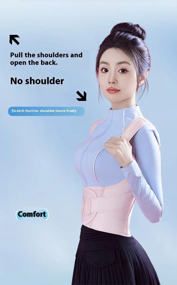 AIQUE Back Posture Corrector Lumbar Pad Waist Support Hunchback Spinal Orthopedic Straps Correct UNISEX Back Brace For Adult