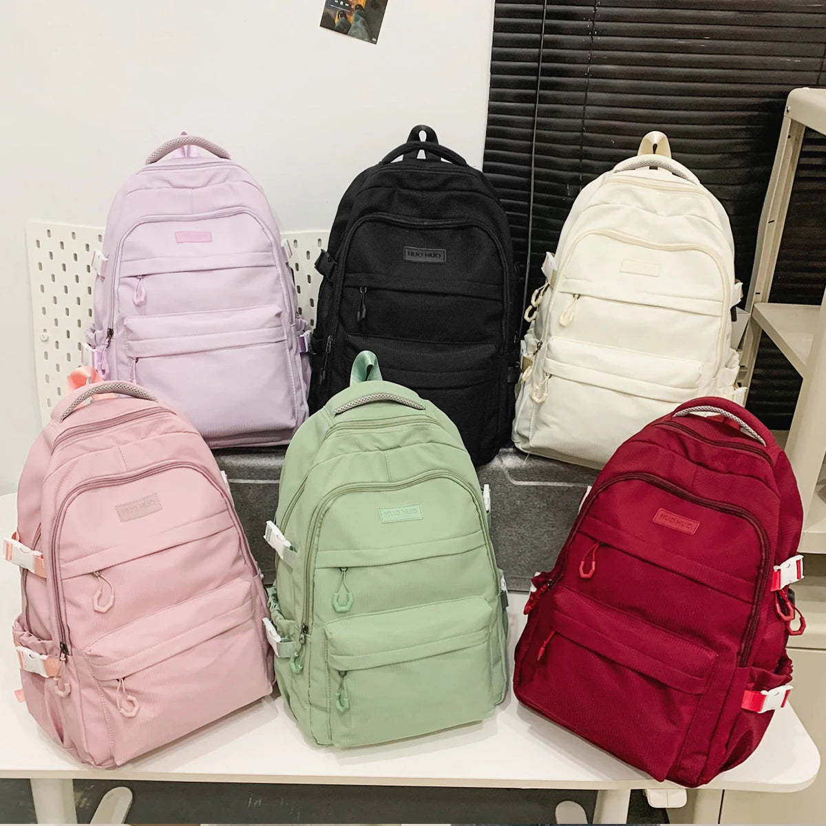 Schoolbag Unisex New Japanese Simple High School Student Junior High School Student Large-Capacity Backpack