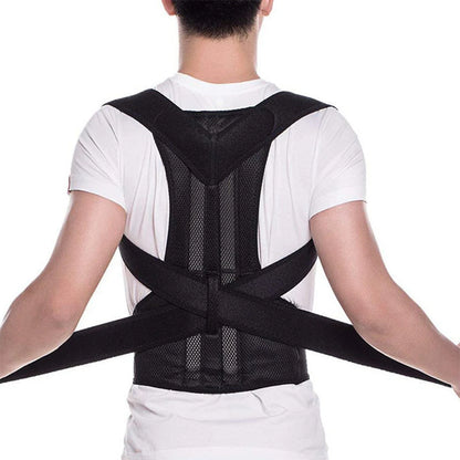 Back Brace Adjustable Scoliosis Hunchback Posture Corrector Adults Chest and Neck Forward Tilt Spine Support Straight Corrector