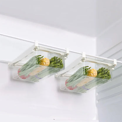 Fridge Organizer Fruit Egg Refrigerator Storage Rack Under-shelf Refrigerator Drawer Box Fresh keeping Kitchen Organizer