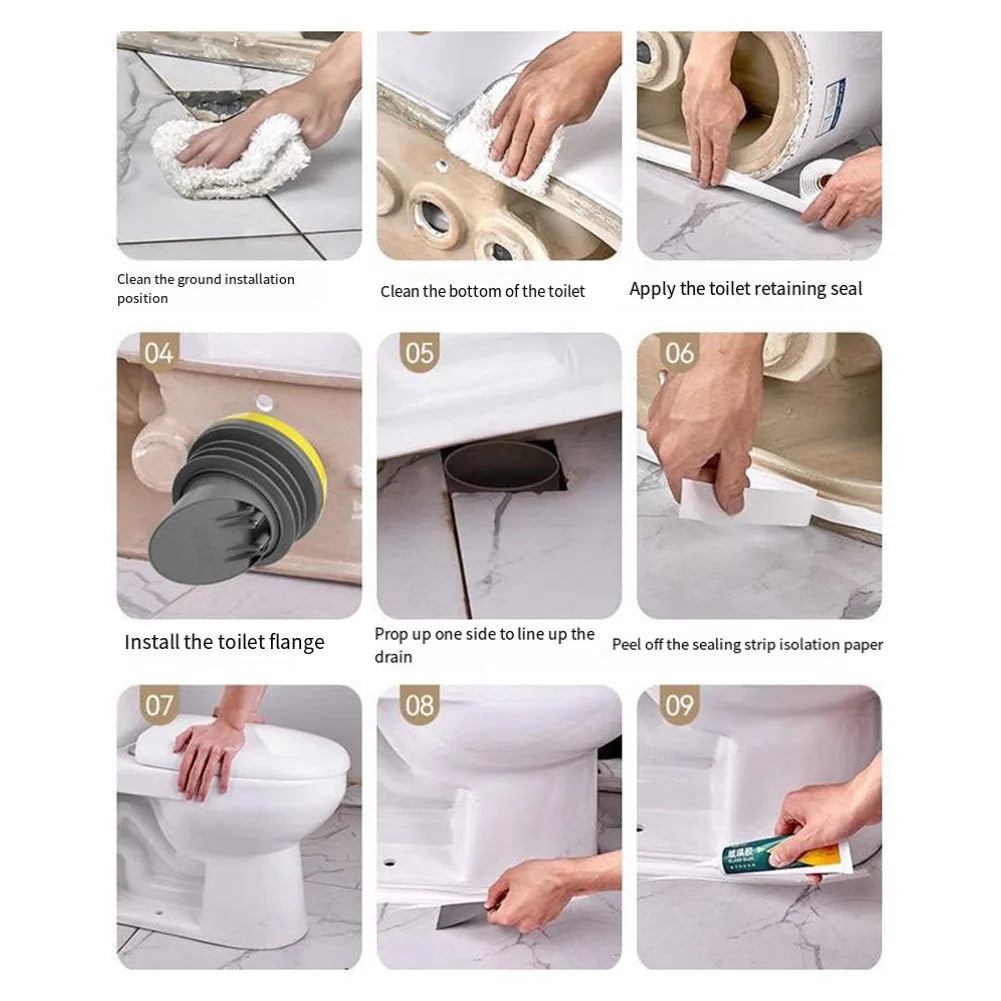 Toilet Flange Flange Check Valve Toilet Accessories Wax Ring With Backflow Anti-backflow Perfect Seal For Toilet Hone Supplies