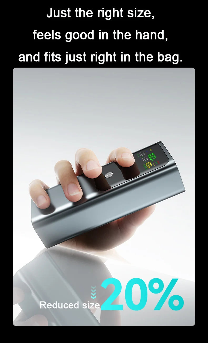 20000mAh 100W Large Capacity Power Bank Bidirectional Fast Charging Portable Powerbank Laptop External Spare Battery for Macbook