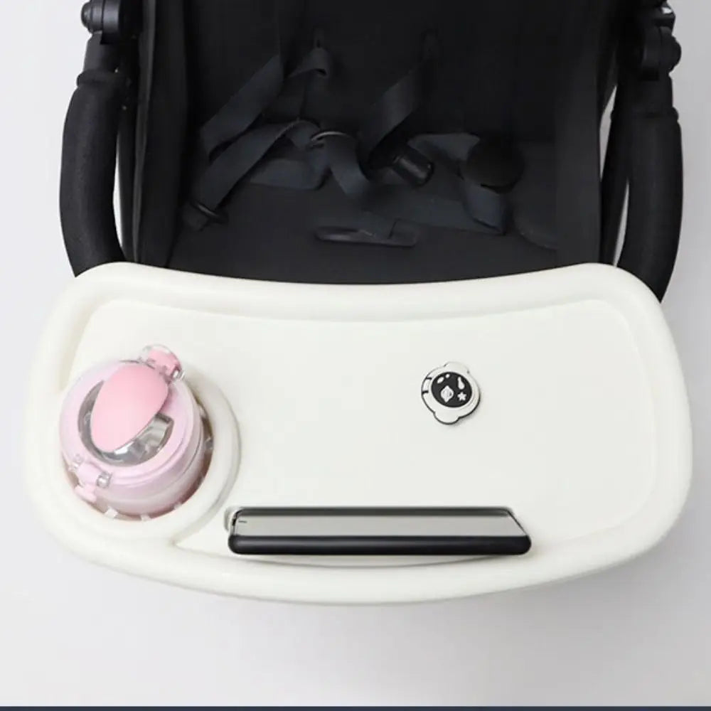 Snack Tray Baby Stroller Dinner Table Tray Milk Bottle Cup Holder Baby Stroller Dinner Table Cart Pram Snack Tray
