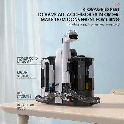 Handheld Portable Carpet Washer Vacuum Cleaner Spot Steam For Sofa And Car Carpet Fabric Cleaning Machine EU Plug