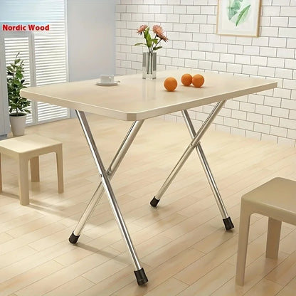 A Simple Folding Table with Drawer, Suitable for Student Dormitories, Suitable for Laptops and as Bedside Desks.