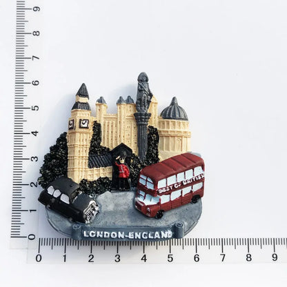 London UK 3D Fridge Magnets Tourism Souvenir Resin Refrigerator Magnets Sticker Collection Handicraft Gift Decoration Articles