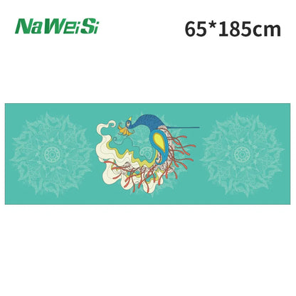 Portable anti-slip Printing Yoga Mat Spread Towels Absorb Sweat Fitness Yoga Towel Yoga Mat Yoga Towel Cooling Towel Ice Towel