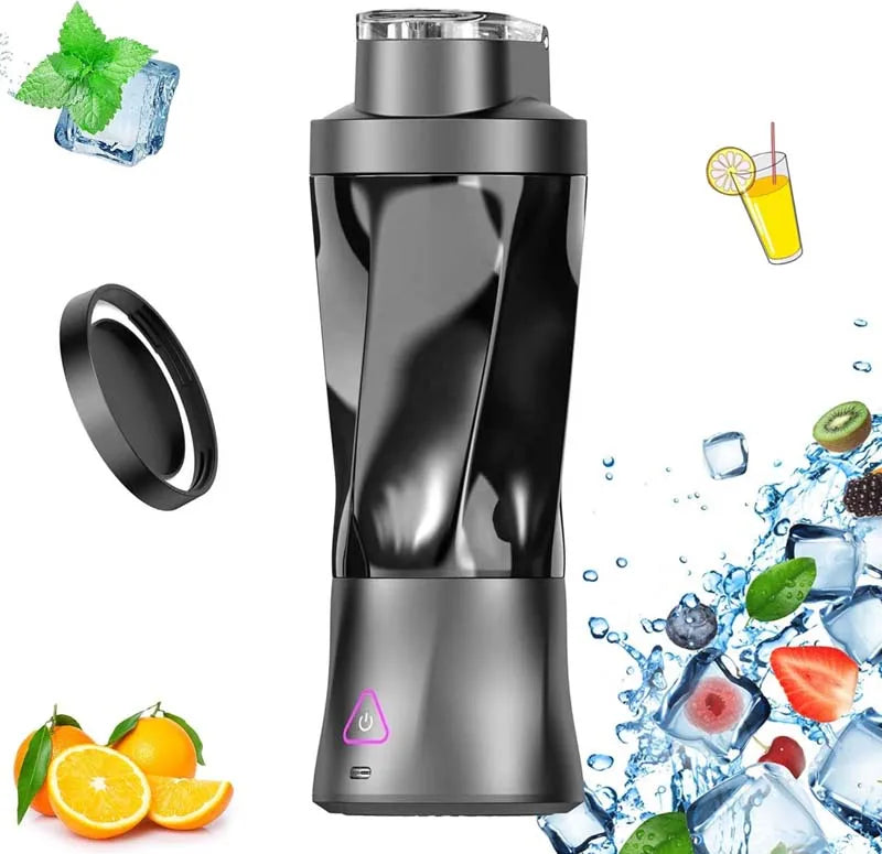 Electric Juicer Cup Sport Bottle 6 Blades Blender Milkshake Portable Fruit Tool Mini Fresh Juice Blender