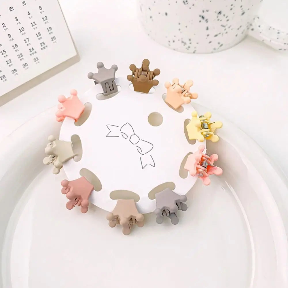 Hair Accessories Mini Hair Claw Frosting Barrettes Flower Mini Hair Claw Hair Ornaments Hair Clip Star Hair Crab Clip Children