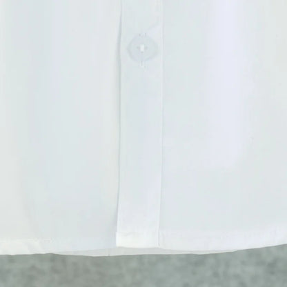 Summer New Baby Boy Shirt Simple Style White Short Sleeved Children'S Clothing Suitable For Heights Of 120-180cm