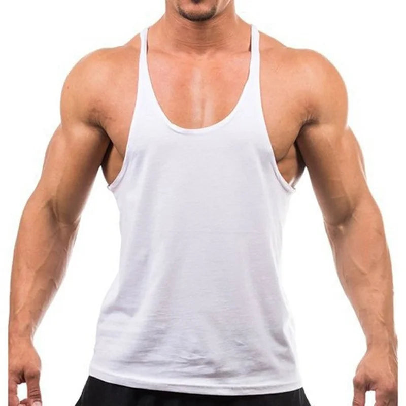 Men's Sports Gym Fitness Tank Top Y Back Fitness Lightweight Shoulder Strap Muscle Fit Tight Fitness Limit T-shirt