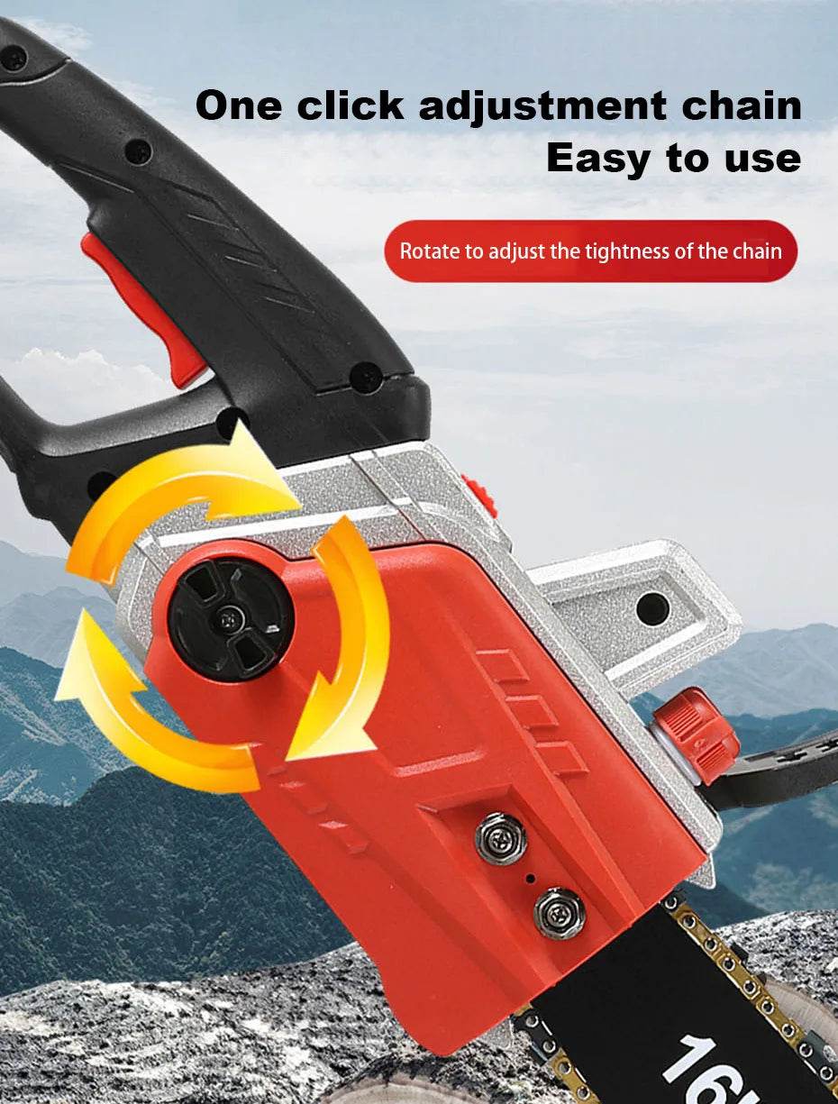 Handheld Electric Chain Saw Felling Saw Home Electric Chain Saw Mini Chain Saw Tree Saw Powerful Electric Saw 16 inch 12 inch