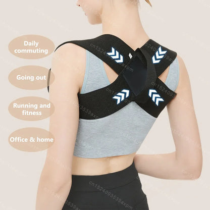 Back Brace Posture Corrector for Women and Men, Shoulder Straightener Adjustable Full Back Support Upper and Lower Pain Relief