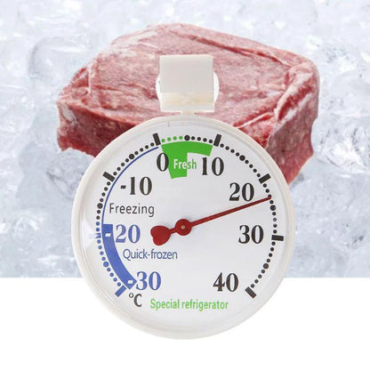 Refrigerator Thermometer -30-40 degree C Classic Fridge Thermometer Large Dial Thermometer for Freezer Refrigerator Cooler