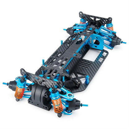 1/10 Carbon fiber Car Frame For 1/10 TT02 Aluminum Alloy / Plastic Chassis Frame  RC Car Part