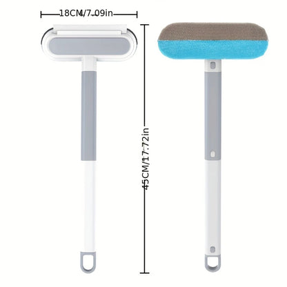 1pc Professional Multifunctional Window Cleaner and Pet Hair Remover with Squeegee and Cleaning Brush