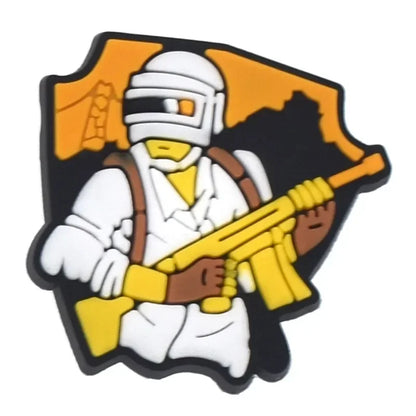 Fortnite Crocs Shoe Buckle Cute DIY Croc Charm Female Garden Shoes Decor Party Girls boys Gifts