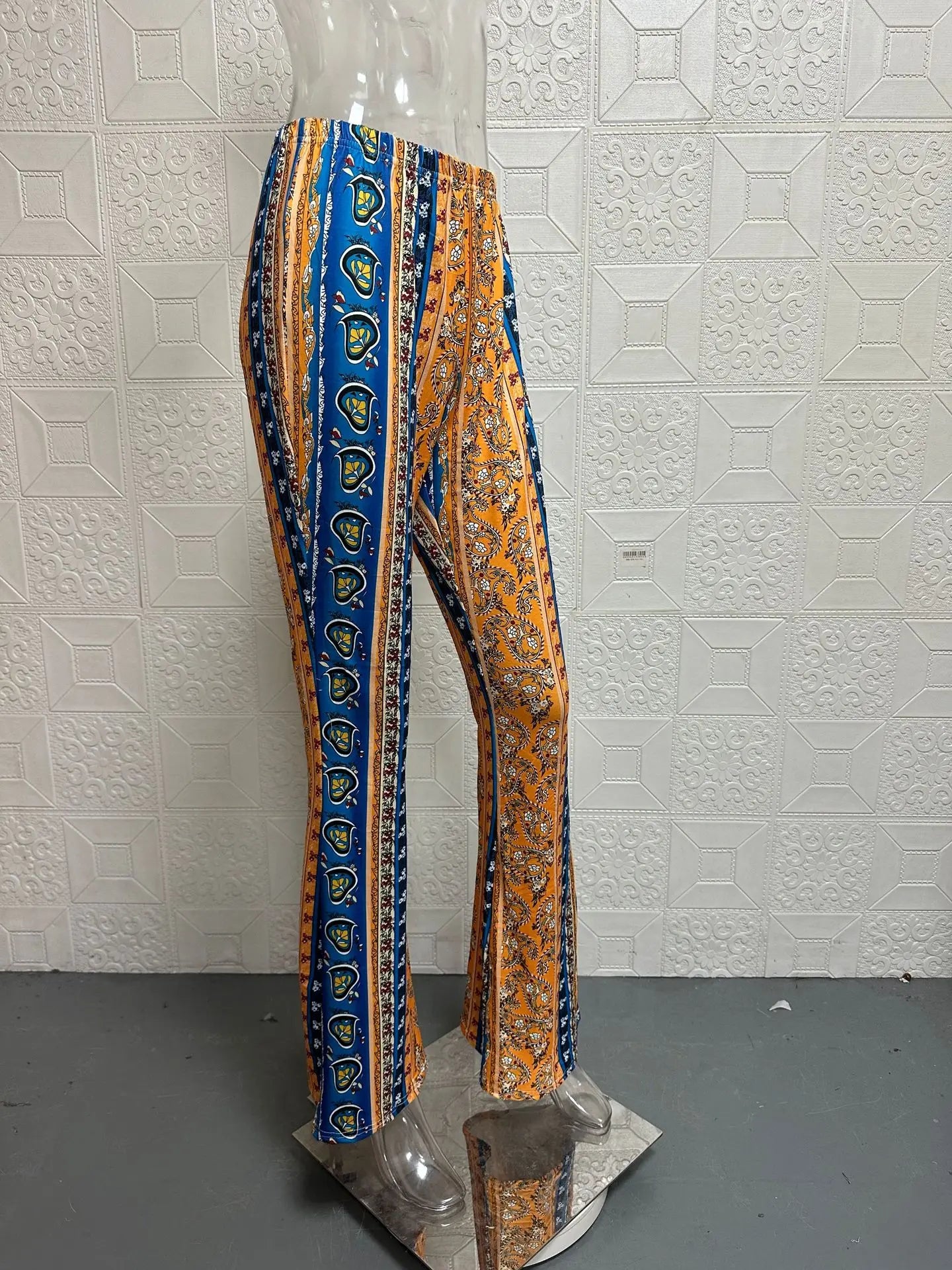 Womens Boho Pants Flare Leggings Hippie Harem Pants Yoga Pants Comfy Bohemian Flowy Hippie Clothes Trousers Bottom Palazzo Pants