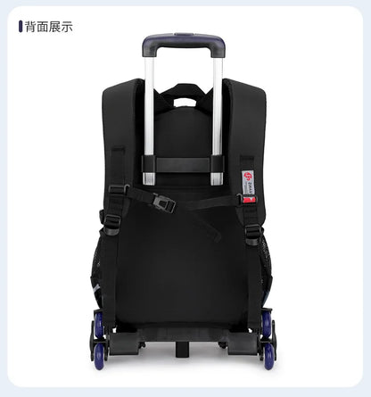 School Rolling backpack bag School Bags with wheels Student wheeled Backpacks for boys Children School Trolley Bag Waterproof