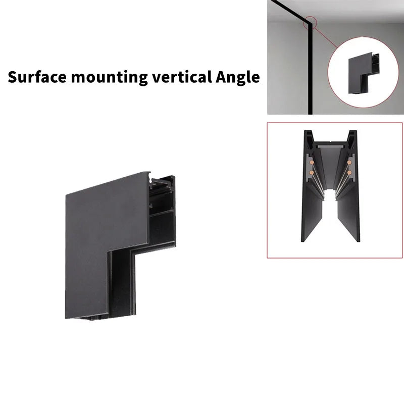 Magnetic Track Light Grille Flood Lamp Modern Embedded Flexible Linear Fixture LED Spotlight DC48V Ceiling Indoor Living