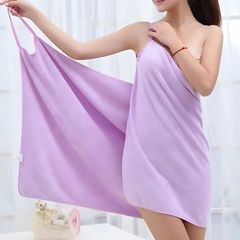 70X140cm Ladies Straps Wearable Bath TowelSuper Soft Wearable Bath TowelQuick Drying Super Absorbent Comfortable Beach Towel