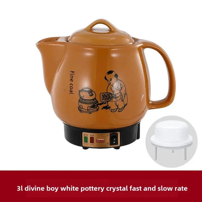 Shanyoujia Ceramic One-Piece Electrochemical Health Pot Automatic Boiling Medicine Pot Insulated Electric Heating Pharmacy Pot