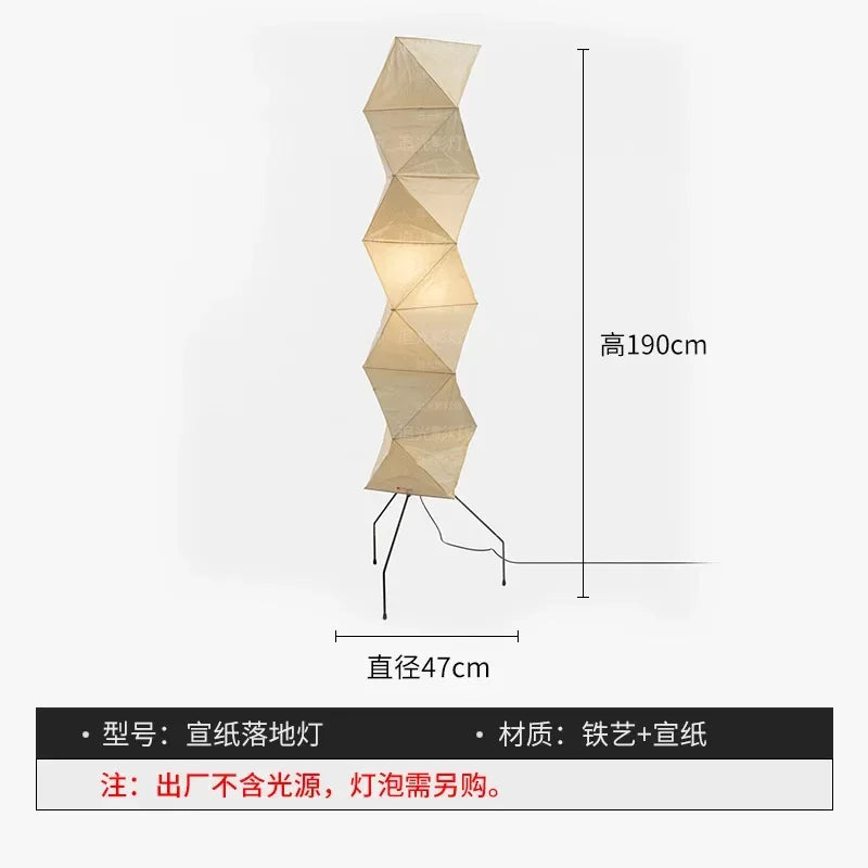 Akari Noguchi Yong Floor lamp Rice Paper Lantern Floor light for Living Room Sofa Bedroom LED Japanese Tripod Floor Lamp