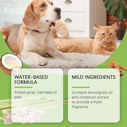 Yegbong Pet Deodorizing Spray for Dogs and Cats Eliminates Pet Odors, Long-lasting Fragrance, Keeps Indoor Air Fresh 100ML