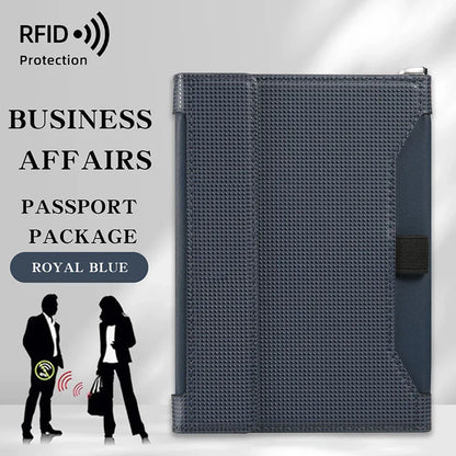 Travel Essentials RFID Blocking Passport Holder Multifunctional Large Capacity Passport Cover Gifts Business Travel Card Case