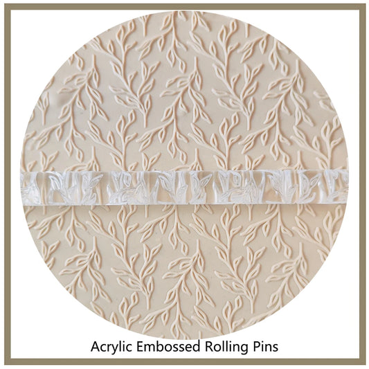 Decorating Holiday Cookies, Personalizing Clay Jewelry Artisan Pastry With Leaves Designs Rolling Pin