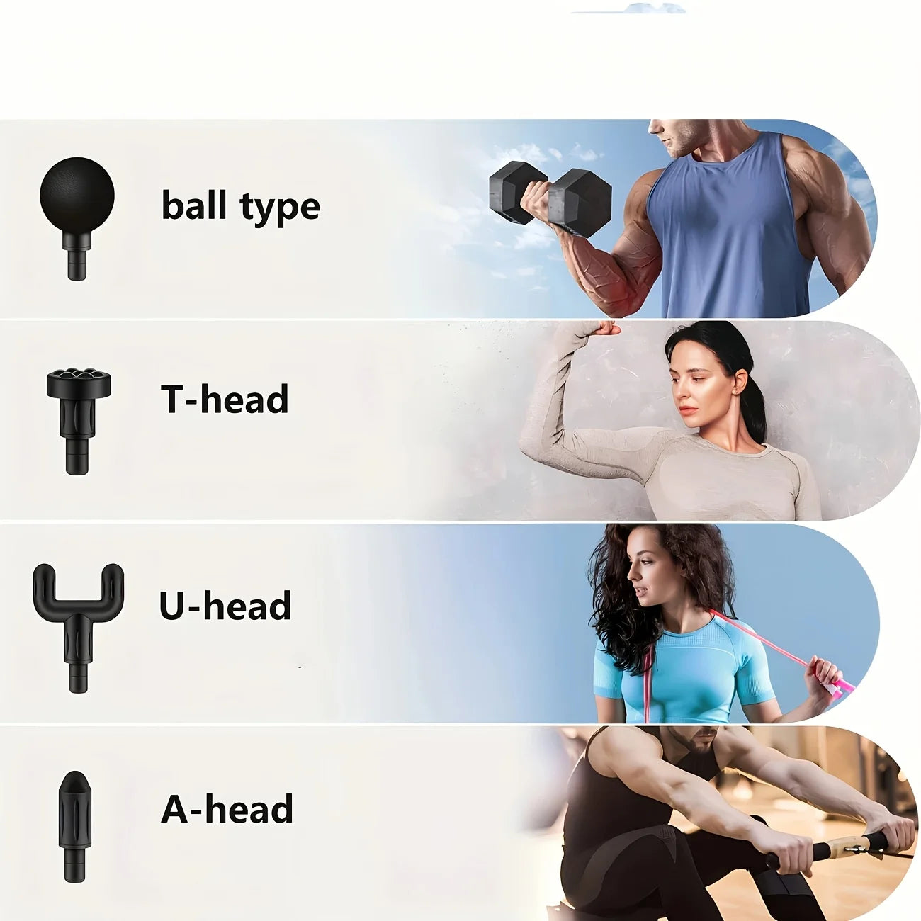 Portable Massage Gun,Muscle Relaxation Fascia Massager,6pcs Set Includes All Accessories,6 Adjustable Strength Levels,Ideal Gift