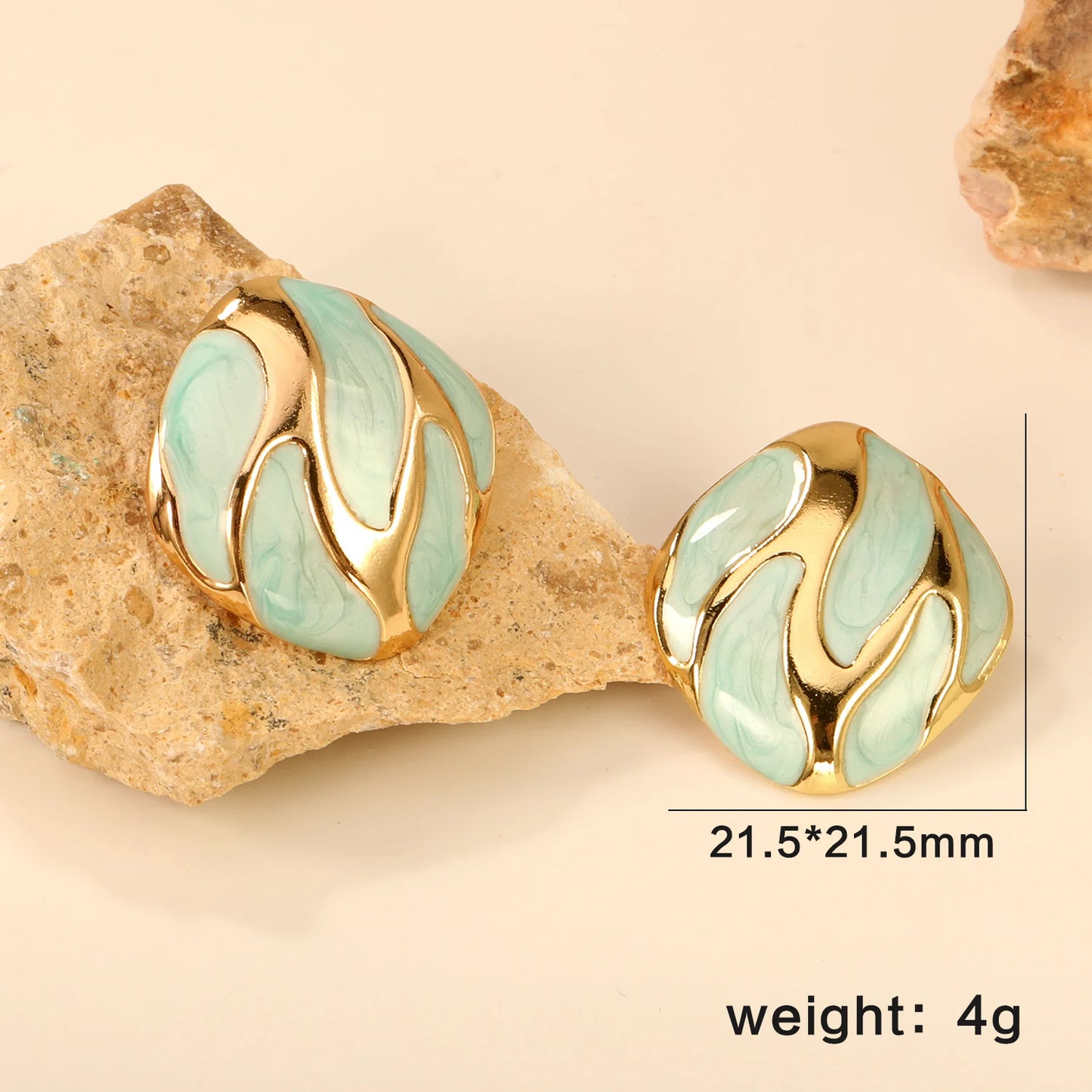 LUXUSTEEL Irregular Vitality Earrings Butterfly Women Stud Earrings Round Stainless Steel Female Ear ring Elegant Jewelry Gift