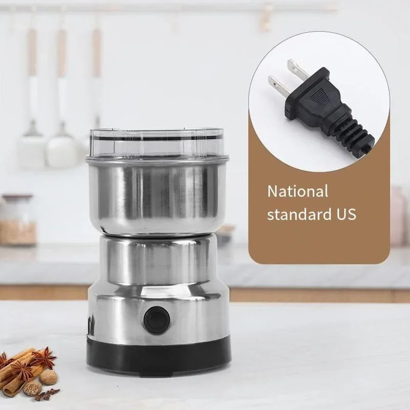4 Blade Grain Grinder Coffee Kitchen Multifunctional Chopping Home Electric Coffee Grinder Nut Bean Flavor Blender Gifts US EU