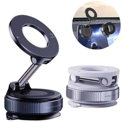 Magnetic Car Mount, Foldable, Strong Suction, Suitable for Phones, iPhone 16, 15, 12, 13, 14, Live Streaming