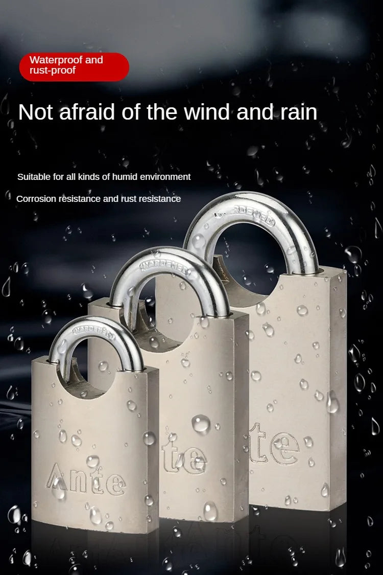 Solid Arc Disc Padlock Stainless Steel Shackle Pad Lock With High Quality Door Lock Household Small Lock Head locks