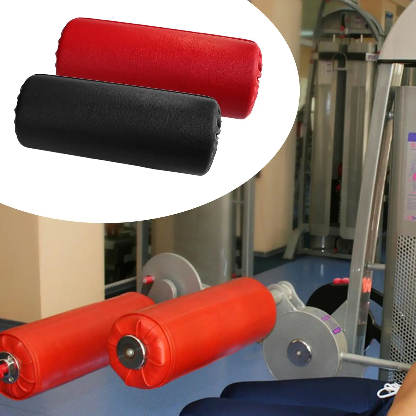 Foam Foot Pad Roller Replacement Foam Roller Support Sponge Sleeve for Abdominal Train Exercise Machines Workout Machine