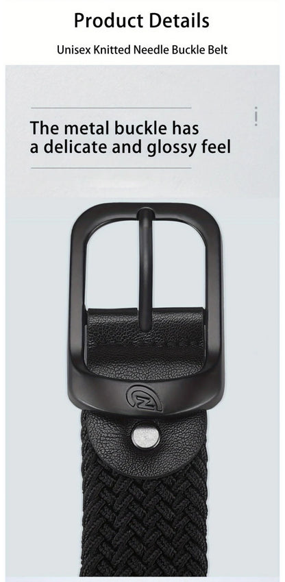 Men's Belt Casual Woven Elastic Belt Outdoor Sports Women's Belt No Need for Punching Climbing Work Belt For Men Women Fashion