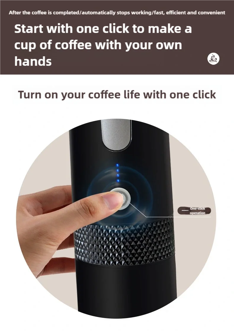 Coffee Maker Electric Capsule Ground Coffee Brewer Portable Coffee Machine Fit Coffee Powder and Coffee Capsule