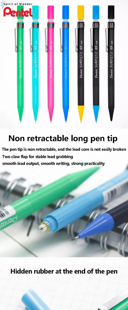 Japan Pentel Mechanical Pencil 0.5/0.7/0.9mm Drawing Office & School Supplies Stationery A125 127 129 School Acsesories School