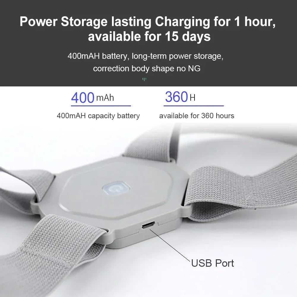 Smart Back Posture Corrector Spine Clavicle Brace Support Belt Vibration Shoulder Training Adjustable Adult Child Strap Health