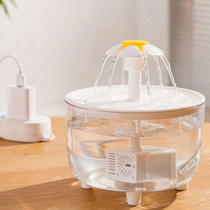 1L USB Electric Mute Pet Water Fountain Automatic Cat Drinking Bowl Filter Quiet Dispenser with Carbon Filter for Fresh Water