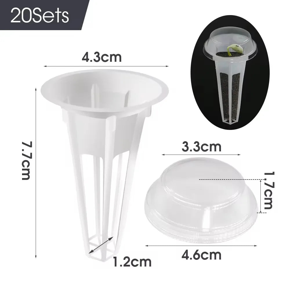 Plastic Hydroponic Planter Basket Soilless Cultivation System for Aerogardens Planter Indoor Garden Plants Vegetable Container