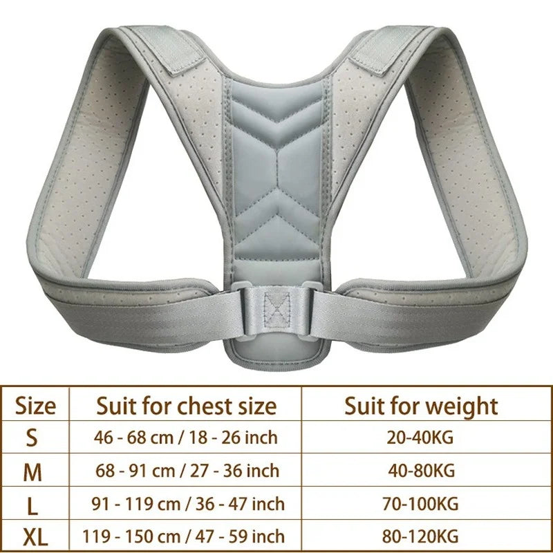 Posture Corrector Unisex Adjustable For Clavicle  Spine Support Belt Reshape Your Body Home Office Sport Upper Back Neck Brace