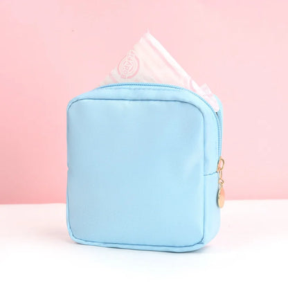 Fashion Multicolor Sanitary Pad Bags Home Organization Portable Pad Pouch Makeup Bags