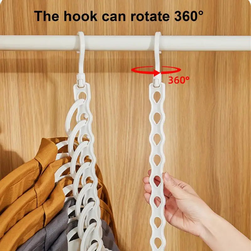 Closet Organizers For Clothes Closet Coats Organizers Hangers Vertical 10-Hole Design Space Saving Heavy Duty Closet Clothes