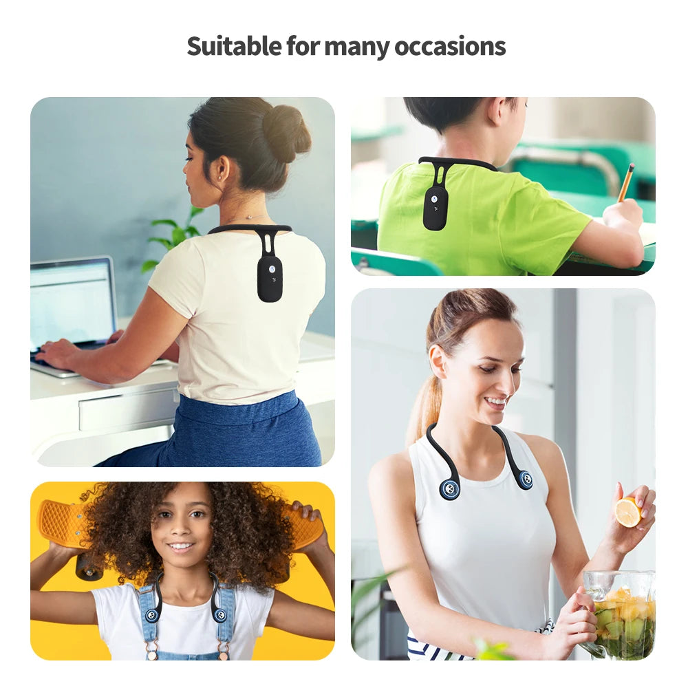 Smart Back Posture Corrector Vibration Reminder Humpback Turtle Neck Corrector for Adult & Child Shoulder Back Straighten