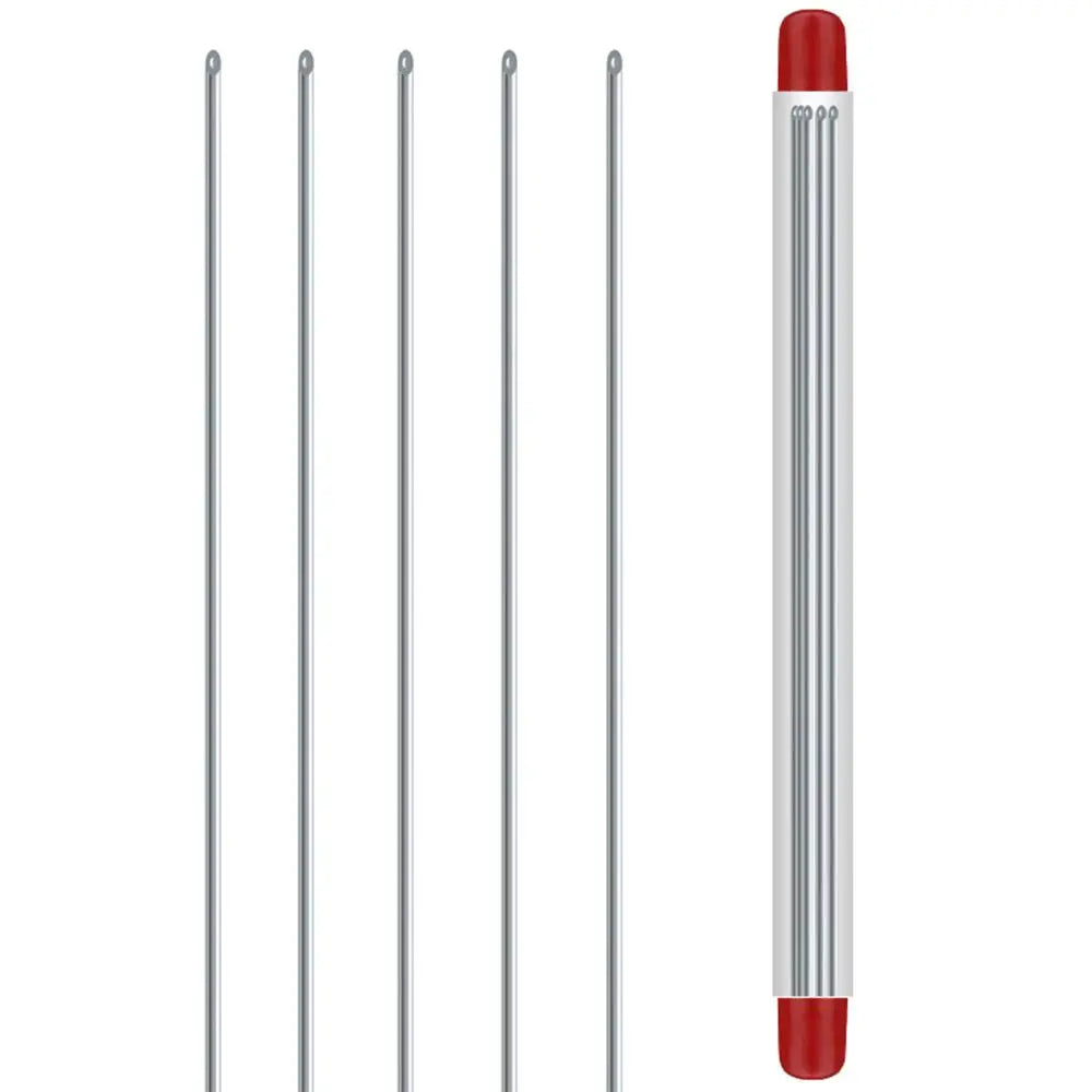 Quick Earthworm Hooking Needle Pins Hollow Gas Needle Fishing Tools Worm Baiting Needle Driller No-Escaping Hook Needles