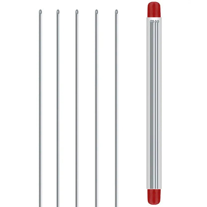 Quick Earthworm Hooking Needle Pins Hollow Gas Needle Fishing Tools Worm Baiting Needle Driller No-Escaping Hook Needles