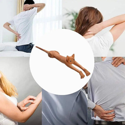 Back Scratcher Sturdy Wood Back Scratchers Long Handle Back Scratchers For Scratching Itches Cat Shaped Back Scratchers 1pcs